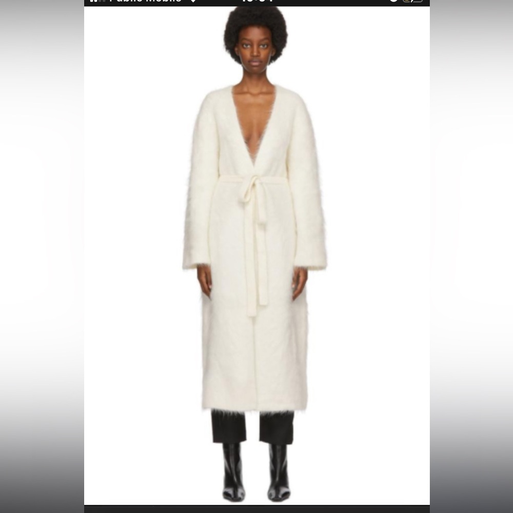 Toteme Sweden soft and supple Sa Rocha alpaca belted long cardigan